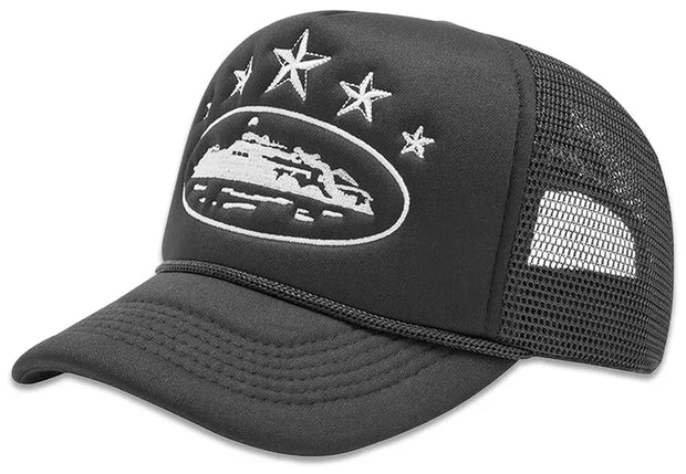 Corteiz 5 Starz Alcatraz Trucker Cap – 'Black'
