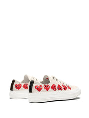 Comme Des Garçons Play x Converse Chuck 70 Ox "Multi Hearts White" Sneakers