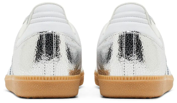 Adidas Women’s Samba OG – Cracked Metallic Pack “Silver”