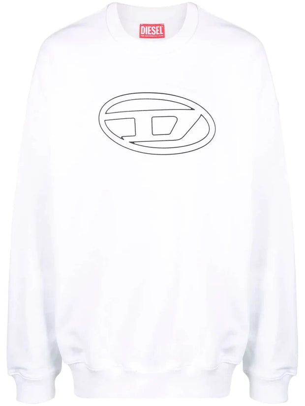 DIESEL PRINTED LOGO SWEATER