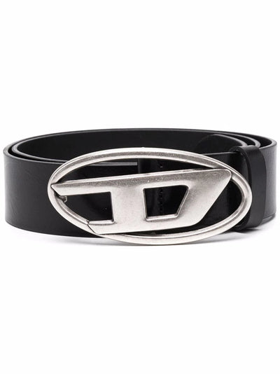 Diesel 1DR Logo-Buckle Leather Belt