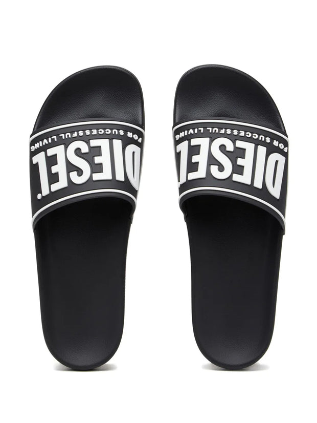 Diesel Sa-Mayemi CC Logo-Embossed Slides