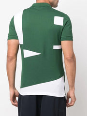 Lacoste Logo-Patch Short-Sleeved Polo Shirt – Forest Green/Bright White