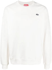 Diesel S-Rob-Doval-PJ Cotton Sweatshirt – White