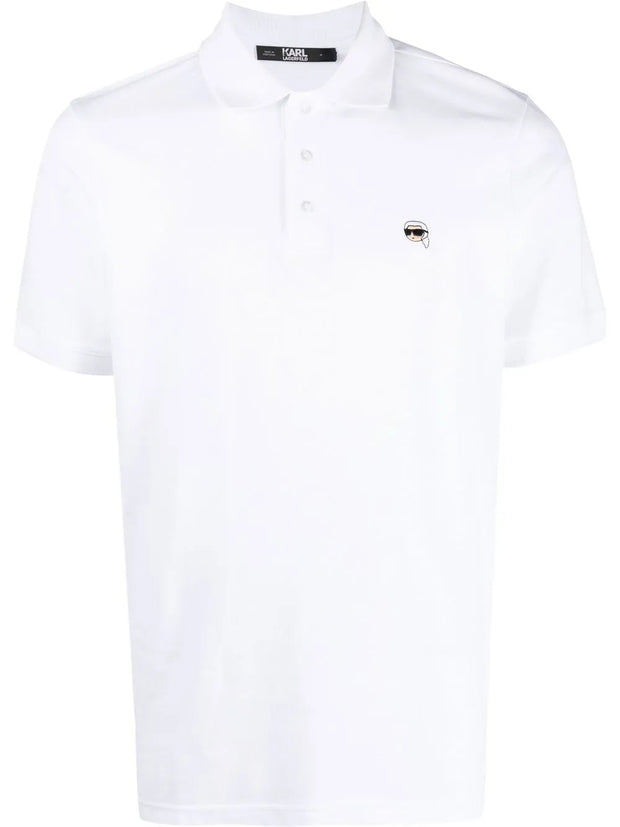 Karl Lagerfeld Ikon Embroidered Polo Shirt