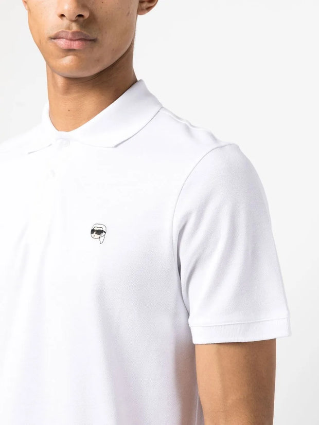 Karl Lagerfeld Ikon Embroidered Polo Shirt