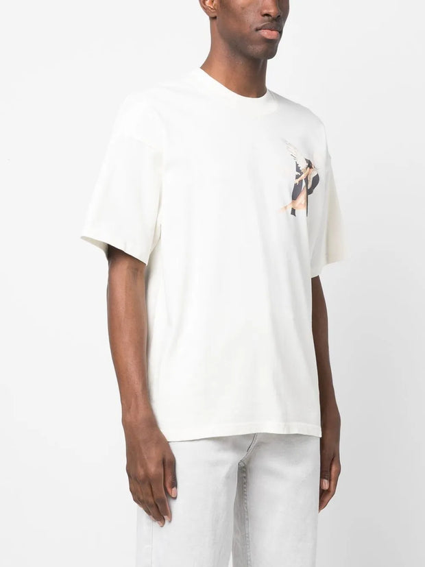 Represent Graphic-Print Cotton T-Shirt – White