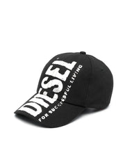 Diesel C-Ewan Cotton Baseball Cap – Jet Black