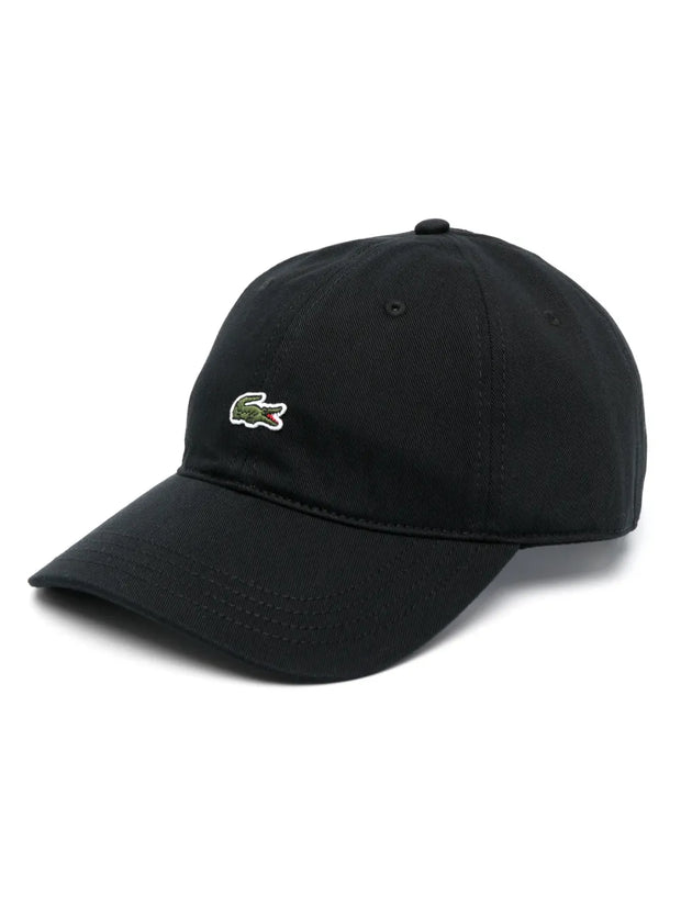 Lacoste Logo-Patch Adjustable-Fit Cap – Black