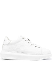 Karl Lagerfeld Debossed-Monogram Low-Top Sneakers