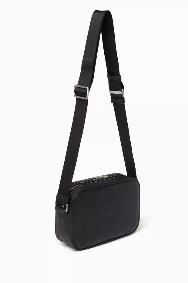 KARL LAGERFELD K/Ikonik Logo Camera Crossbody Bag