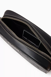 KARL LAGERFELD K/Ikonik Logo Camera Crossbody Bag