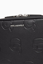 KARL LAGERFELD K/Ikonik Logo Camera Crossbody Bag