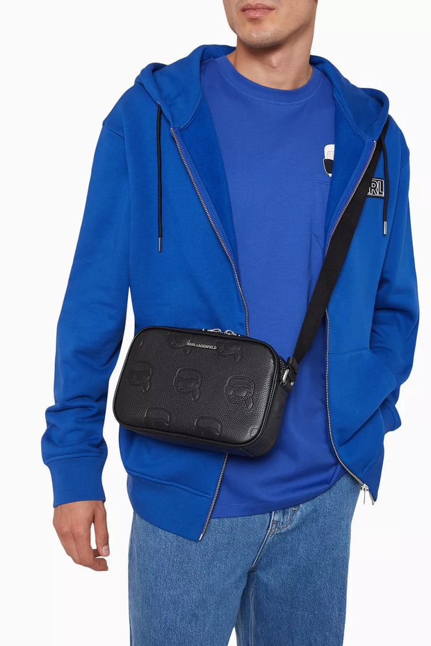 KARL LAGERFELD K/Ikonik Logo Camera Crossbody Bag