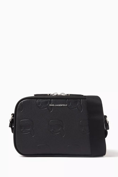 KARL LAGERFELD K/Ikonik Logo Camera Crossbody Bag