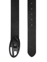 Diesel 1DR Logo-Buckle Belt — Black