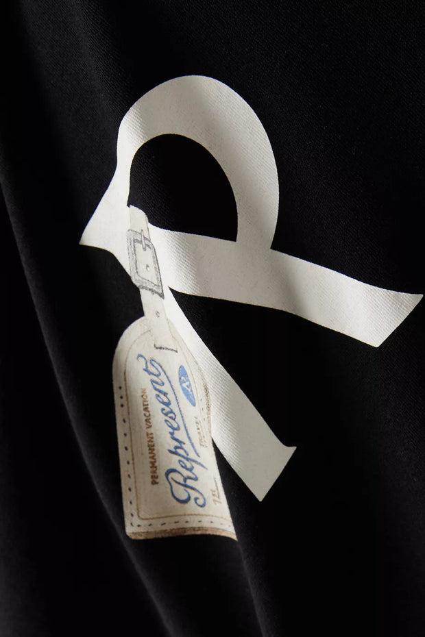 Represent Men’s Luggage Tag T-Shirt – Aged Black