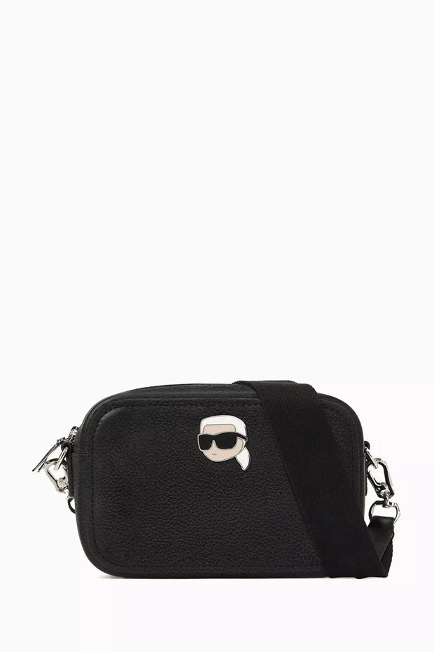 Karl Lagerfeld Ikon Camera Bag – Pebbled Faux Leather