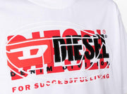 Diesel Logo-Embroidered Cotton T-Shirt