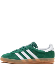 Adidas Gazelle Indoor Suede Trainers – Forest Green/White