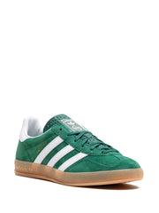 Adidas Gazelle Indoor Suede Trainers – Forest Green/White