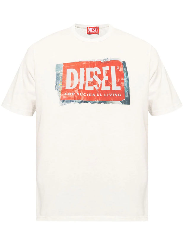 Diesel Logo-Print Cotton T-Shirt