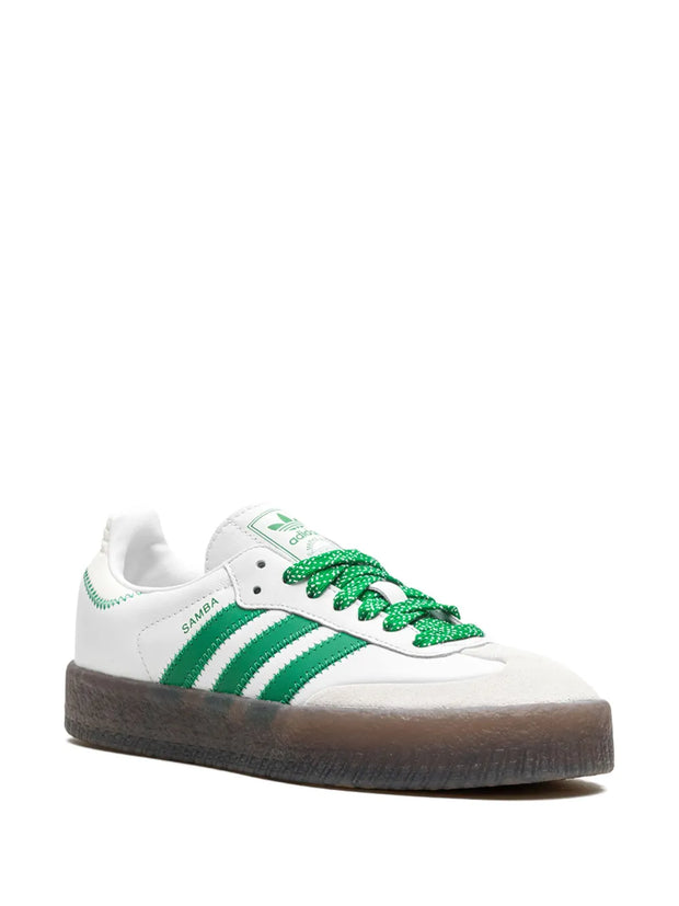 Adidas Sambae "Cloud White/Green" Sneakers