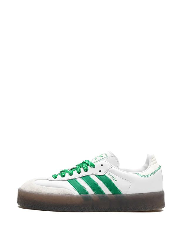 Adidas Sambae "Cloud White/Green" Sneakers