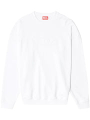 Diesel S-Mart-Bigoval Sweatshirt – White