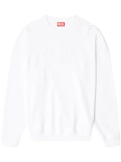 Diesel S-Mart-Bigoval Sweatshirt – White