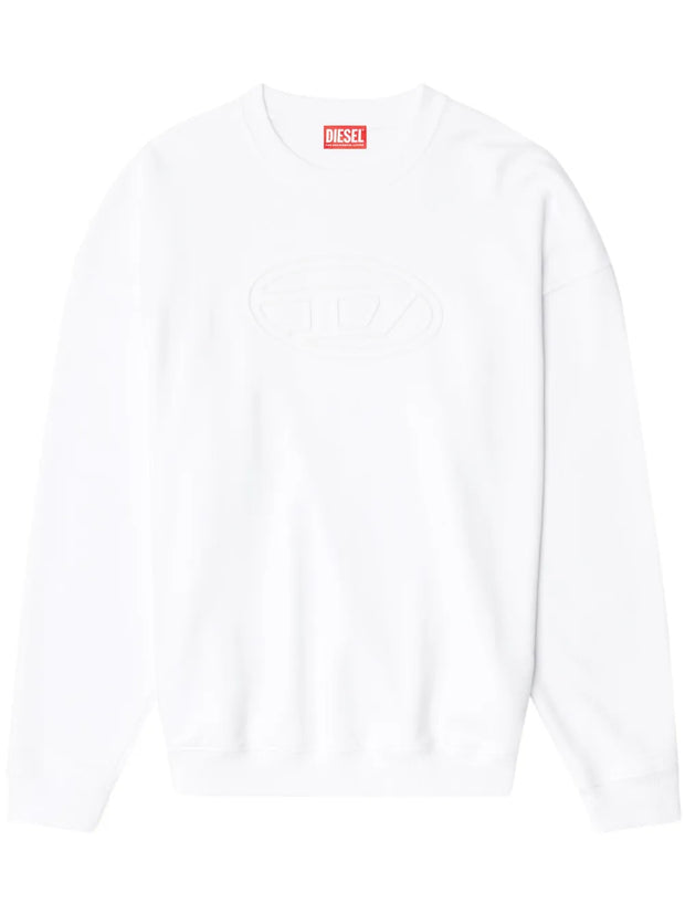Diesel S-Mart-Bigoval Sweatshirt – White