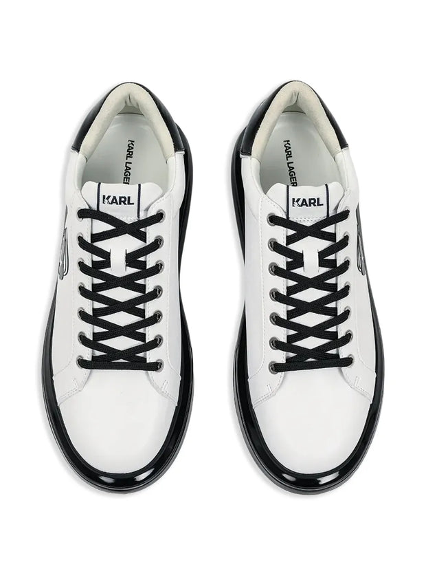 Karl Lagerfeld Logo-Print Sneakers – White Elegance, Everyday Comfort