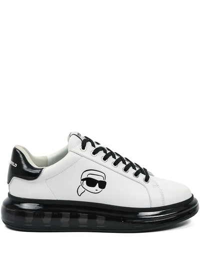 Karl Lagerfeld Logo-Print Sneakers – White Elegance, Everyday Comfort