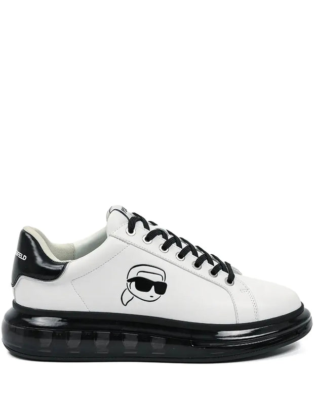 Karl Lagerfeld Logo-Print Sneakers – White Elegance, Everyday Comfort