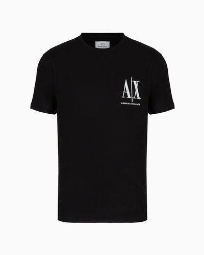 Armani Exchange Logo-Print T-Shirt — Black