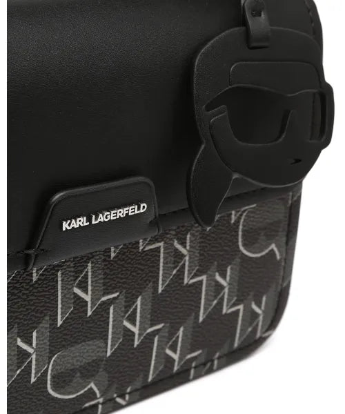 Karl Lagerfeld K/Ikonik 2.0 Messenger Bag – Black