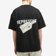 Represent Men’s Luggage Tag T-Shirt – Aged Black