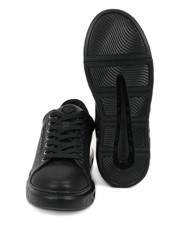 Karl Lagerfeld Leather Sneakers – Kapri Kite Black