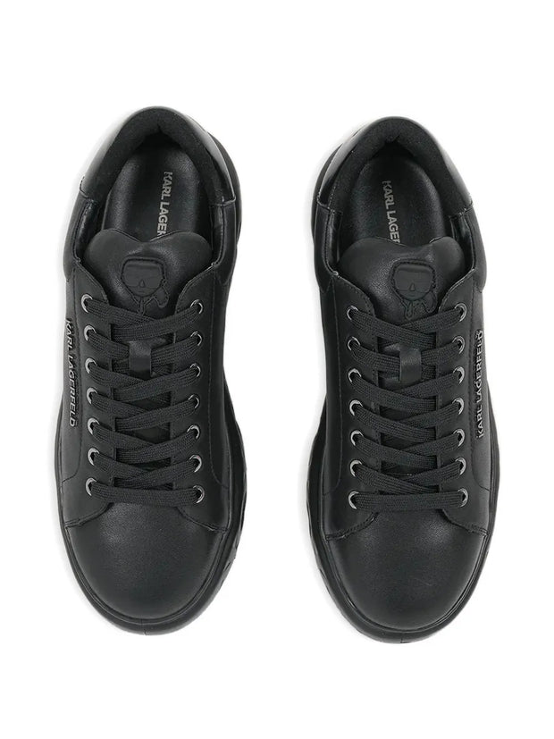 Karl Lagerfeld Leather Sneakers – Kapri Kite Black