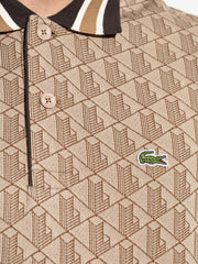 Lacoste Geometric-Pattern Polo Shirt