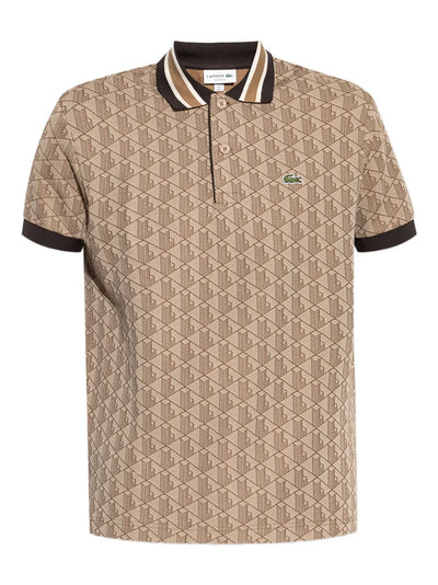 Lacoste Geometric-Pattern Polo Shirt
