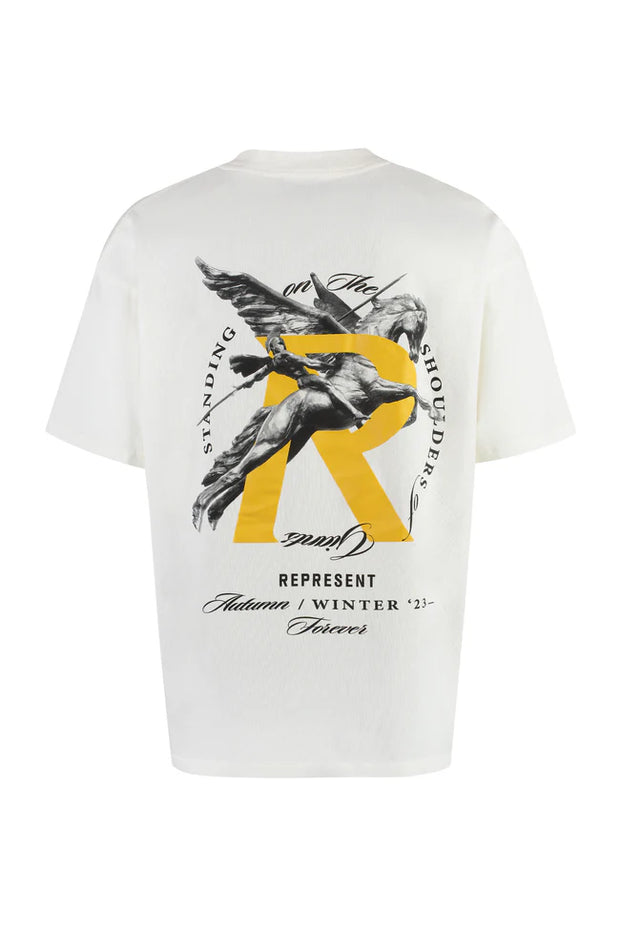 Represent Giants Logo Cotton T-Shirt – Multicolor Fantasy / Cream