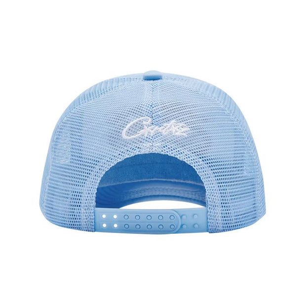 Corteiz 5 Starz Alcatraz Trucker Cap – 'Baby Blue'