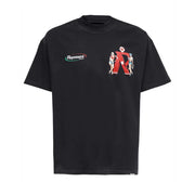 Represent Premium Printed Cotton T-Shirt – Black/Red