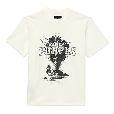 Purple Brand Textured Jersey "Sky High" Tee