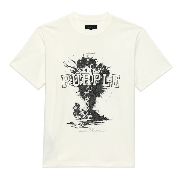 Purple Brand Textured Jersey "Sky High" Tee