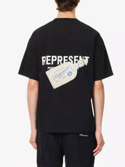 Represent Men’s Luggage Tag T-Shirt – Aged Black