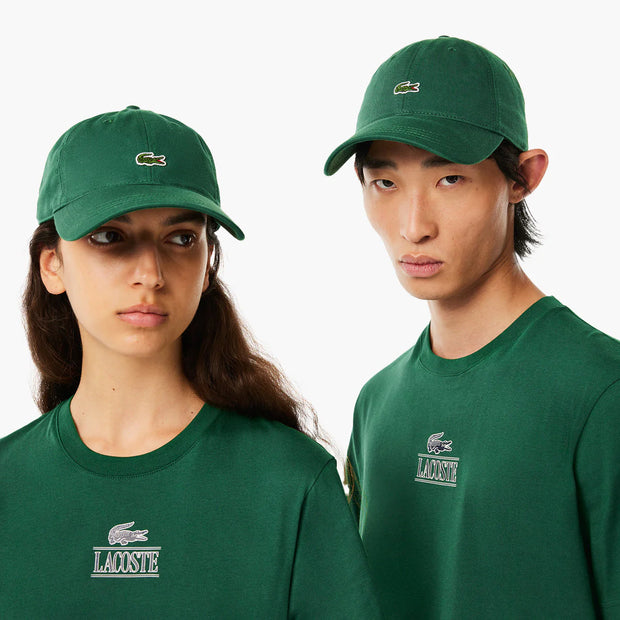 Lacoste Unisex Organic Cotton Twill Cap