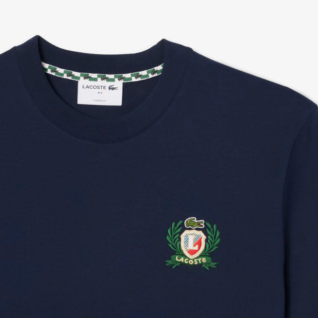 Lacoste French Made Embroidered Badge T-Shirt