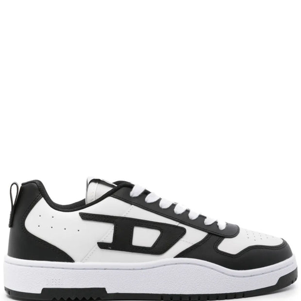 Diesel S-Ukiyo V2 Low Panelled Sneakers – White & Black